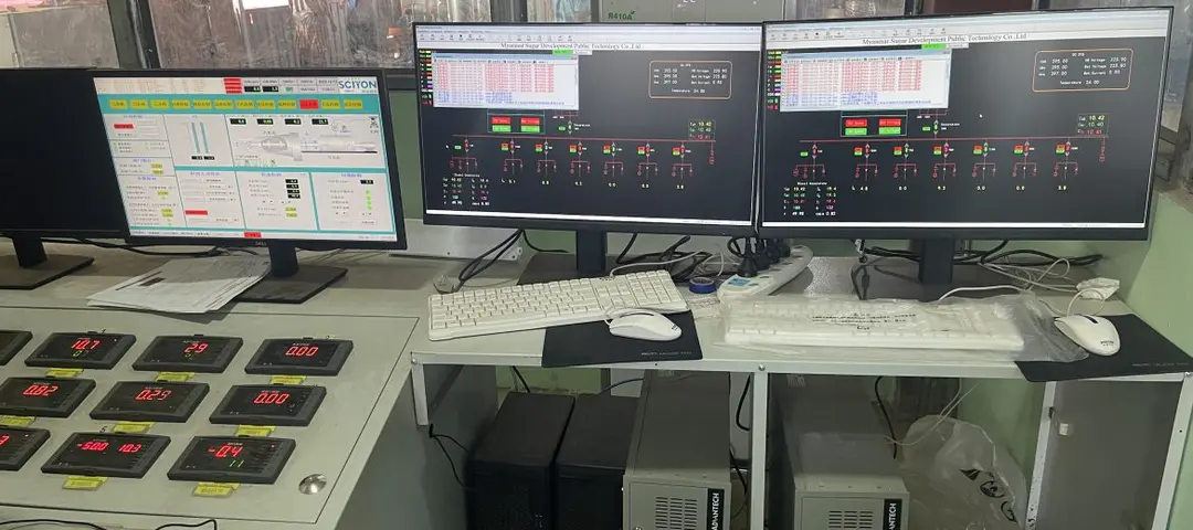 Sugar quality testing in laboratory with spectrophotometer